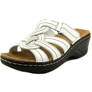 Clark's leather women slides